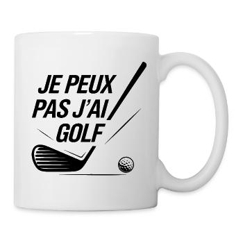 Je_peux_pas_j-ai_Golf - Mug - white - Right