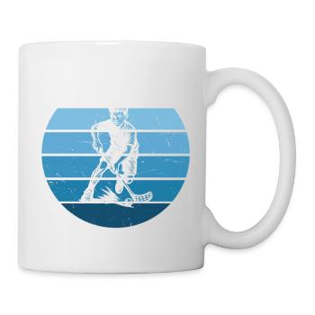 Un design intemporel de floorball simple - Mug blanc - blanc - Droite