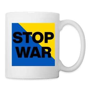 Stop War – Peace Now, Frieden in der Ukraine - Mug blanc - blanc - Droite