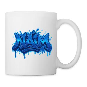 Graffiti  NAIM Prénom cadeau idéal imprimable sur  - Mug blanc - blanc - Droite