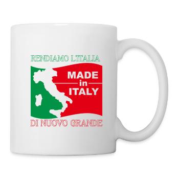 Let's make Italy great again - Mug - white - Right