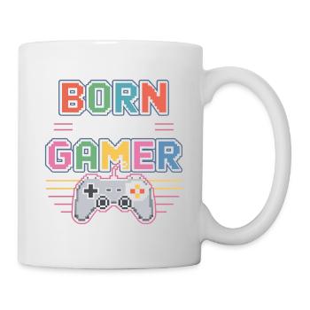 Né pour être joueur - Mug blanc - blanc - Droite