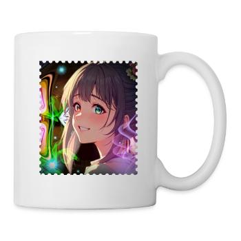 Magische Neontraumheldin - Tasse - Weiß - Rechts