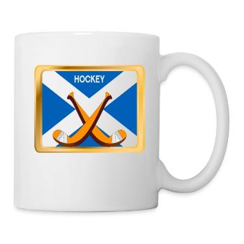 Schottisches Eishockey - Tasse - Weiß - Rechts