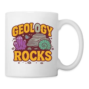 Geology Rocks Retro Graphic Tee - Mug - white - Right