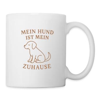 Mon chien est ma maison - Mug blanc - blanc - Droite