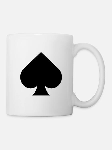 Pik-Symbol - Tasse - Weiß