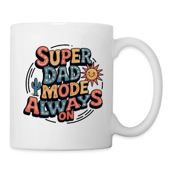 Mode Super Dad toujours activé - Mug blanc - blanc - Droite