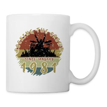 45th Birthday Rocking the crowd DRM 01/1981 - Mug - white - Right