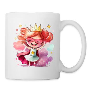 Superheroine Princess - Brave Girl - Mug - white - Right