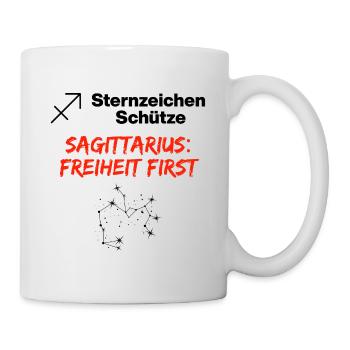 Signe du zodiaque Sagittaire – Liberté d’abord - Mug blanc - blanc - Droite