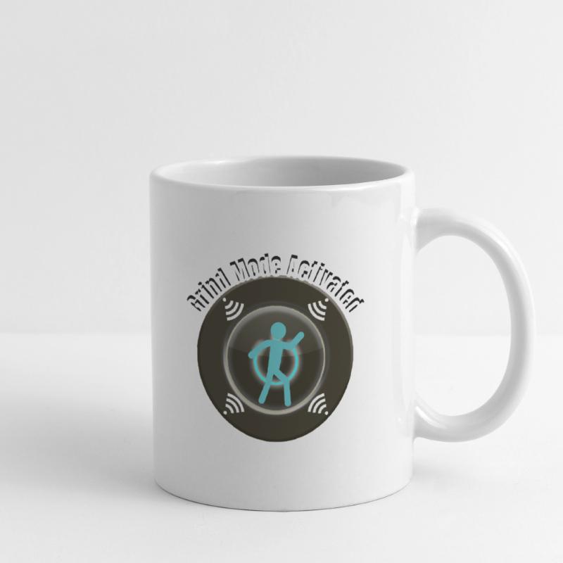 Mode grind activé – Graphique de motivation et de concentration Mug blanc