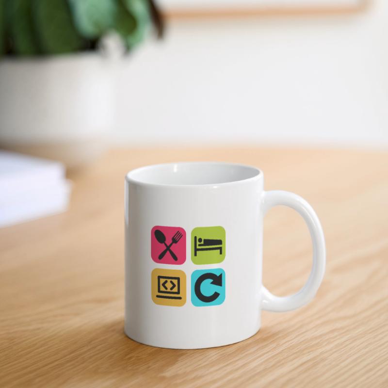 Eat Sleep Program Repeat Funny Quote Code Mug