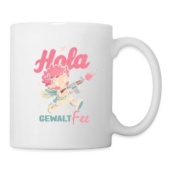 Bonjour Fée de la Violence - Ange Rose avec Arme - Mug blanc - blanc - Droite