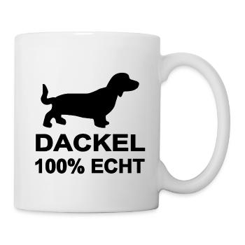 Dackel - Tasse - Weiß - Rechts