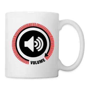 Speaker Volume Lines - Mug - white - Right