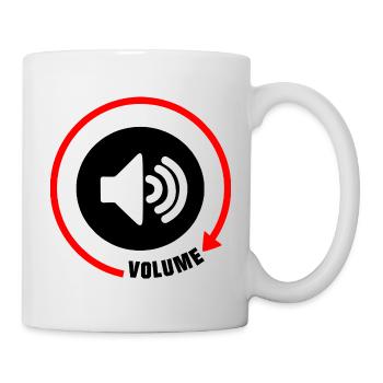 Lautstärkeregler für den Lautsprecher - Tasse - Weiß - Rechts