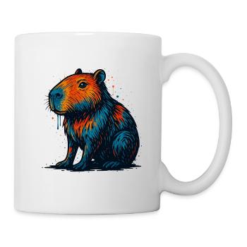 Colorful Beaver Pop Art - Mug - white - Right
