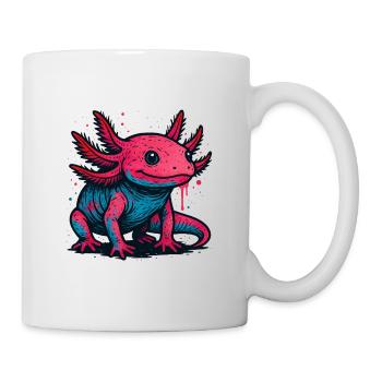 Neon Axolotl Splash - Mug - white - Right