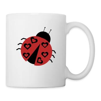 Coccinelle - Mug blanc - blanc - Droite