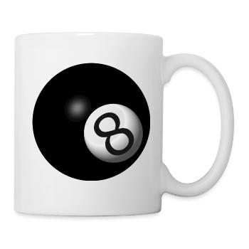 Boule de billard - Mug blanc - blanc - Droite