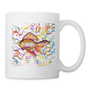 poisson - Mug blanc - blanc - Droite