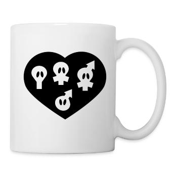 Inklusives Herz – Alle gehören dazu - Tasse - Weiß - Rechts