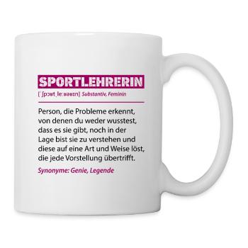 Physical Education Teacher Definition Funny Teacher Gift - Mug - white - Right
