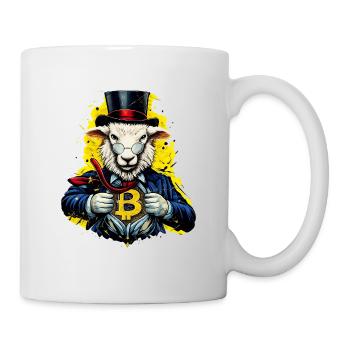 Bitcoin Sheep Gentleman - Mug - white - Right