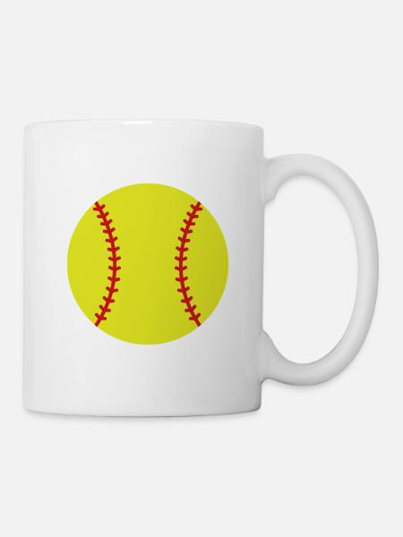 Softball - Tasse - Weiß
