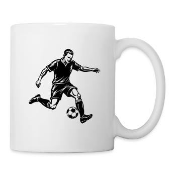 Fußballspieler - Tasse - Weiß - Rechts
