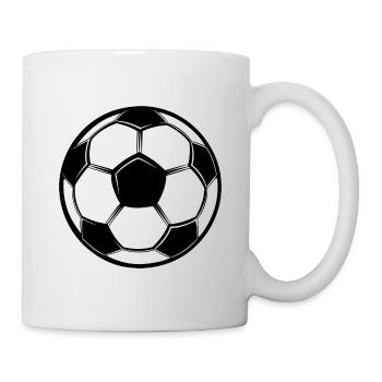 Fußball - Tasse - Weiß - Rechts