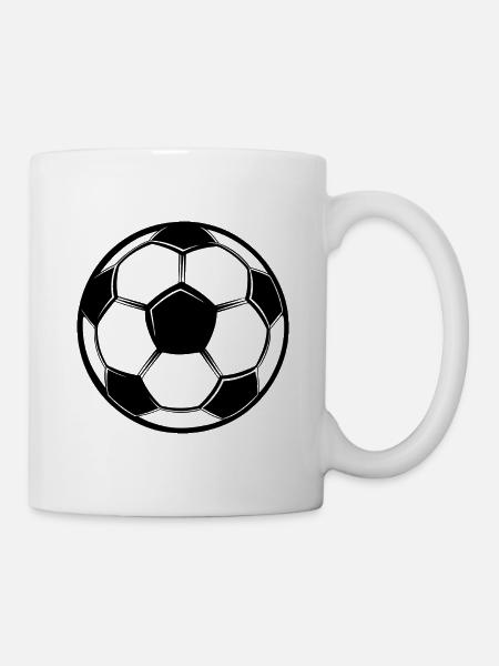 Fußball - Tasse - Weiß
