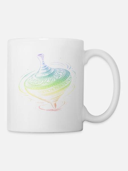 Kreisel - Tasse - Weiß