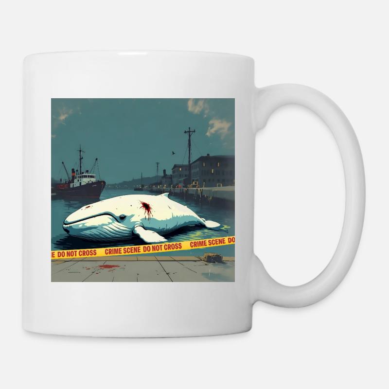 White Whale Found Dead at the Pier - Mug - white