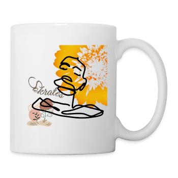 Socrate Bohème Âme - Mug blanc - blanc - Droite