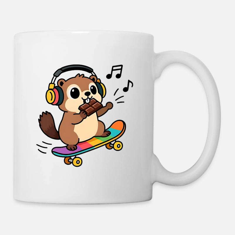et la marmotte mange le chocolat - Mug blanc - blanc
