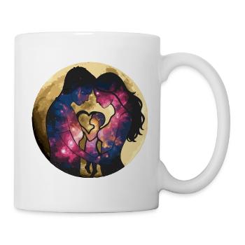 Amour parental hétéro - Mug blanc - blanc - Droite