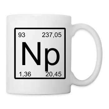 Art Minimal Élémentaire du Neptunium - Mug blanc - blanc - Droite