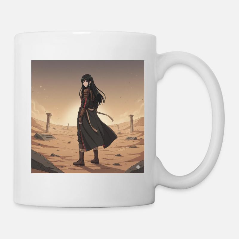 Dünenkrieger — Schwarze Rüstung - Tasse - Weiß