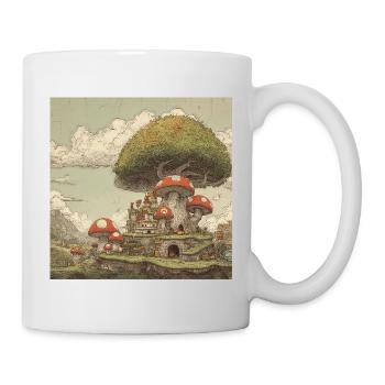 Mushroom kingdom - Tasse - Weiß - Rechts