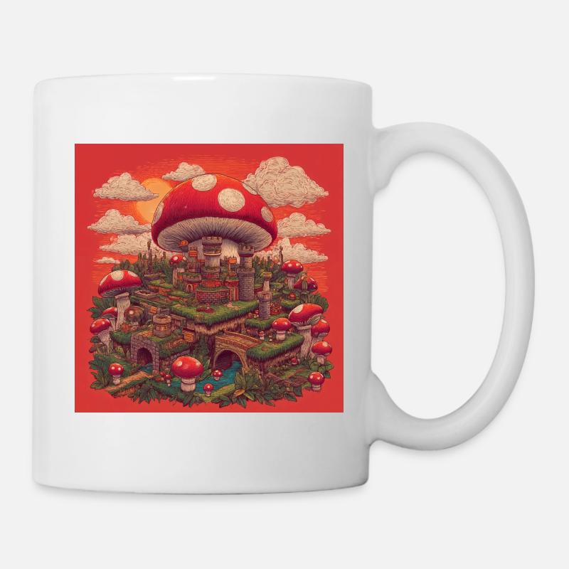 Mushroom Kingdom II - Tasse - Weiß