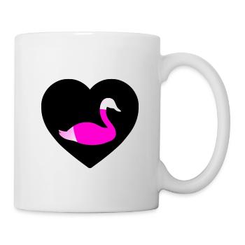 cygne - Mug blanc - blanc - Droite