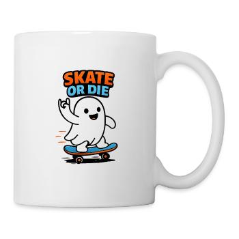 Skateur fantôme en skateboard - Mug blanc - blanc - Droite