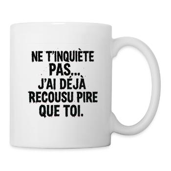 Don't worry, I sewed worse - Mug - white - Right
