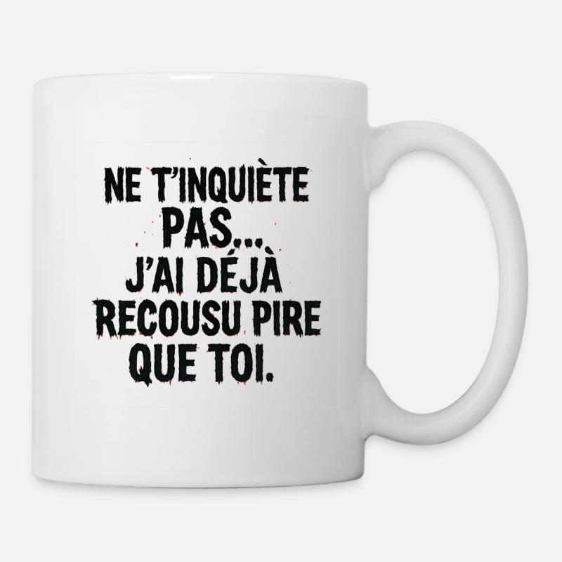 Don't worry, I sewed worse - Mug - white