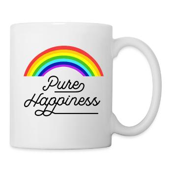 Rainbow pure colorful bliss - Mug - white - Right