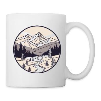 Berg- und Kiefernkreis - Tasse - Weiß - Rechts