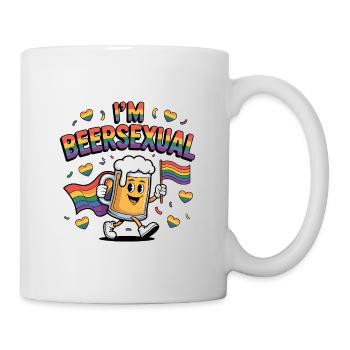 Je suis beersexual - Logo de Cool Beer - Mug blanc - blanc - Droite