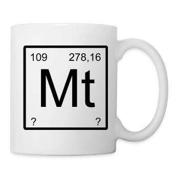 Meitnerium Mt Berg Symbolik - Tasse - Weiß - Rechts
